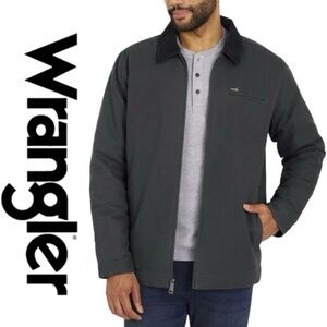 Wrangler Men's Glenrock Canvas Gray Work Jacket NWT